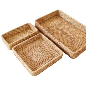 Natural Rattan Tray With Handles - Traditional Rattan Tray From Vietnam - Product Image 6