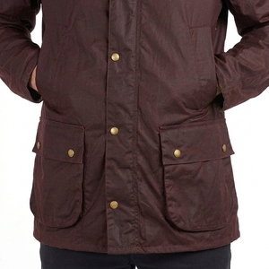 SUQAINA Men's Winter Wax Cotton <b>Jacket</b> Custom Fashion Casual Outdoor Durable Lightweight Breathable Waterproof Windproof - Product Image 5