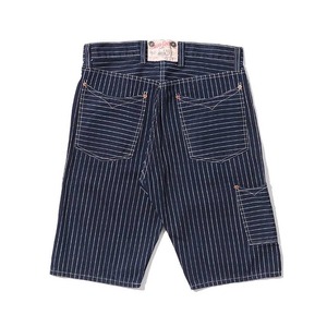 Shorts Bermuda Rayés Grande Taille pour Hommes, Taille Mi-Haute, en Coton Tissé Décontracté avec Braguette Boutonnée et Poches - Product Image 5
