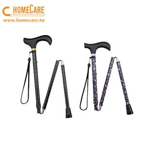 Canne pliante légère en alliage d'aluminium de nouvelle conception avec embout en caoutchouc, rotation à 360 degrés et autoportante pour personnes âgées - Product Image 3