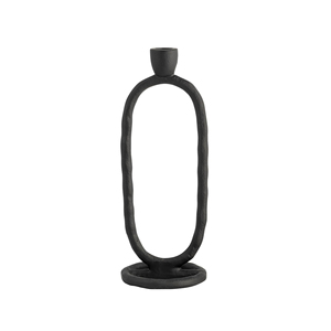 Nuevo candelabro de aluminio fundido con acabado negro mate para decoración del hogar, hecho a mano y personalizado. - Product Image 1
