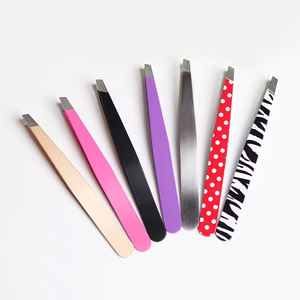 Pince à épiler professionnelle réutilisable en acier inoxydable pour hommes et femmes, avec pointes droites et pointues, ANAAIF - Product Image 5