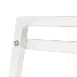 Libreria a 4 Ripiani Bianco Avorio, Eleganti Scaffali a Scala - Product Image 3