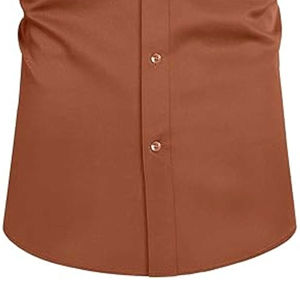 Chemises habillées classiques boutonnées en sergé uni respirant et infroissable pour hommes, 100 % coton, fabriquées au Pakistan, couleurs personnalisées, OEM, style urbain - Product Image 3
