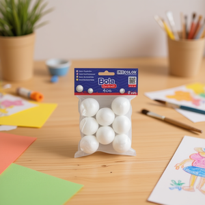 BOLA POREX 4CM 8UDS. Prodotto Artigianale in Polifoam - Product Image 3