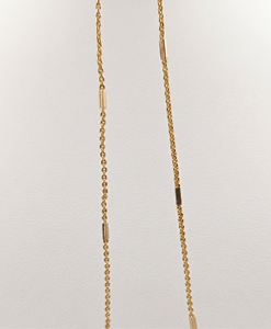 DIVYORO Cadena clásica chapada en oro de 22 quilates para mujer - Product Image 1