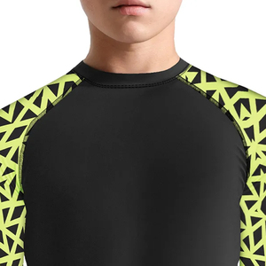 Vêtements de compression par sublimation MMA pour enfants, rashguard à manches longues en Spandex/Polyester, personnalisé pour garçons et filles - Product Image 6