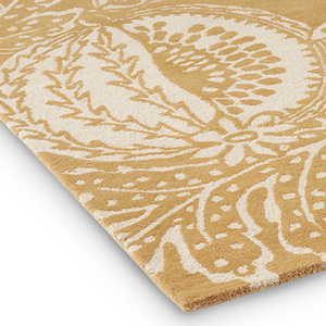 Alfombra de Lana de Nueva Zelanda Hecha a Mano de Lujo con Diseño Floral Botánico, Alfombra Contemporánea con Patrón de Hojas, Fabricante Personalizado - Product Image 3
