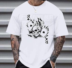 เสื้อยืดสตรีทแวร์ดีไซน์ล่าสุด ทรงโอเวอร์ไซส์ สีขาว ผ้าฝ้าย 100% ระบายอากาศได้ดี เสื้อยืดแฟชั่นผู้ชาย รับผลิตแบบ OEM - Product Image 3