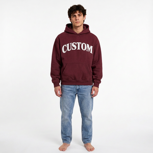 Sudadera con Capucha Oversize para Hombre, Estilo Urbano, de Algodón y Felpa, Fabricante Mayorista, Proveedor de Sudaderas para Compradores Globales - Product Image 1