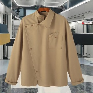 Camiseta de manga larga para hombre, cuello redondo, corte regular, color sólido, tejido de punto de algodón, ropa informal. - Product Image 2