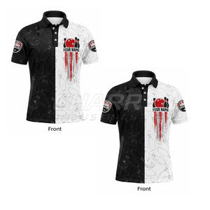 Jersey de Boliche Personalizado con el Mejor Diseño de Sublimación, Ligero, Transpirable, Tallas Grandes, 100% Poliéster - Product Image 4