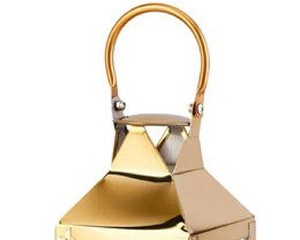Lanternes à bougies en métal élégantes et uniques avec finition nickel doré brillant pour la décoration extérieure et intérieure, faites à la main et personnalisées - Product Image 2