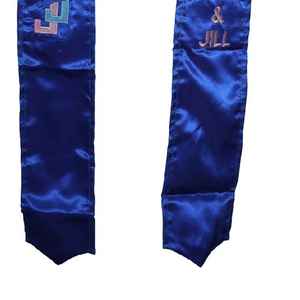 Estola de Satén para Graduación Jack and Jill, Bordada y Personalizable, Banda de Honor para Ceremonias Universitarias, Fraternidades y Hermandades - Product Image 2