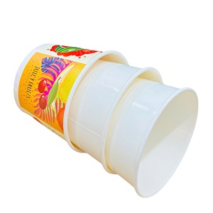 Kraft <b>Paper</b> Eco-friendly Disposable Salad Bowl with PET Lid Self Erecting Cylinder Shape for Food Packaging - Product Image 2