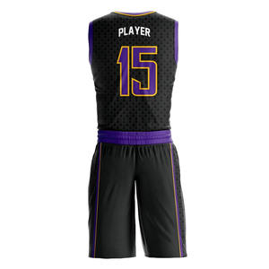 Uniforme de baloncesto transpirable, conjunto de camiseta y pantalones cortos de malla diseñado para una mayor comodidad del flujo de aire durante las prácticas y partidos intensos. - Product Image 2