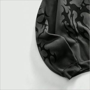 Sudadera con Capucha y Cremallera de Algodón Técnico de la Mejor Calidad, Bordada, Unisex, Estilo Urbano, Suave, Cómoda, Oversize, Ecológica - Product Image 4