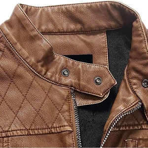 Genuine <b>Leather</b> Winter <b>Jacket</b> for Men Slim Fit 100 Percent <b>Real</b> <b>Leather</b> Stylish Bomber Winter <b>Jacket</b> with Fur Collar - Product Image 3