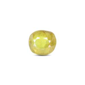 Handcrafted 4.25 Carat Oval Faceted Yellow Sapphire Loose Gemstone for Fine Jewelry - Product Image 1