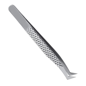 Pinzas de Precisión para Pestañas, Duraderas, con Ángulo de 45 Grados, de Acero Inoxidable, Agarre Perfecto, Herramientas para Extensión de Pestañas de Salón de Belleza, Marca Privada - Product Image 5
