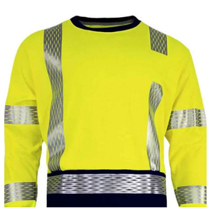 Chaleco de Seguridad Reflectante de Alta Visibilidad para Hombre, Ropa de Trabajo Profesional, Resistente, para Exteriores, Camiseta Ligera Antiarrugas de Primera Calidad - Product Image 5