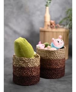 Crafted Home Seagrass Decorative <b>Basket</b> Handmade <b>Storage</b> <b>Basket</b> Wholesale eco-friendly Made in Vietnam - Product Image 5