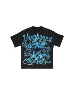 Camisetas Personalizadas con Logotipo Frontal DTG, Estilo Urbano para Hombre, Oversize, Desgastadas, Vintage, Lavadas al Ácido, 100% Algodón de Alta Calidad - Product Image 2