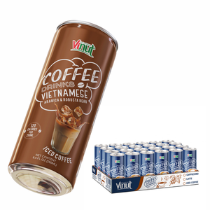 Bebida de café helado 250ml VINUT Arabica & Robusta NonGMO Dairy & GlutenFree OEM/ODM Precio de fábrica Embalaje de botella de etiqueta privada - Product Image 1