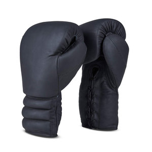 Gants de boxe en similicuir rouge avec sangle de poignet en velcro pour adultes, pour l'entraînement - Product Image 4