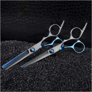 Ensemble de ciseaux de coiffure professionnels en acier inoxydable pour droitiers, qualité A+, ciseaux droits et ciseaux à effiler - Product Image 3