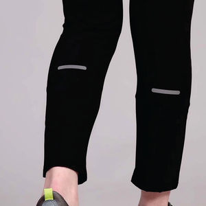 Pantalones Deportivos Largos de Punto Azul para Mujer, con Bolsillos, Transpirables, de Secado Rápido, Cintura Alta Elástica, Color Sólido, Corte Regular - Product Image 5