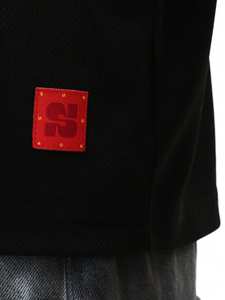 Custom Black American Football Jersey Oversized Number Print <b>Mesh</b> <b>Top</b> Boxy Fit Streetwear Training Shirt OEM Bulk - Product Image 3