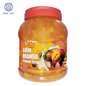 Ingrédient pratique de thé à bulles liquide de sirop de confiture de saveur de mangue en bouteille pour les amateurs de thé - Product Image 1