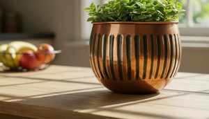 Maceta Grande de Metal Resistente a la Oxidación, Contenedor para Plantas de Interior y Exterior, Decoración para Sala de Estar, Jardín y Patio - Product Image 6