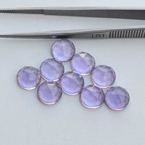 10mm Natural Brasil amatista Rosa corte cabujón redondo piedras preciosas sueltas tendencia VVS claridad amatista joyería a precio asequible - Product Image 4