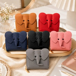 OEM Custom Fashion <b>Elephant</b> Card Holder Wallet Slim Multi-Slot Organizer Portable Minimalism Coin Purse for Daily Use Stationary - Product Image 5