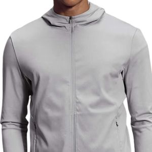Sweat-shirt à capuche zippé pour homme, jersey de performance, veste légère et respirante pour la course à pied et l'entraînement physique - Product Image 4