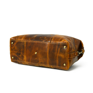 Sac de voyage en cuir véritable de haute qualité, personnalisable, grande capacité, avec logo, pour hommes et femmes - Product Image 4