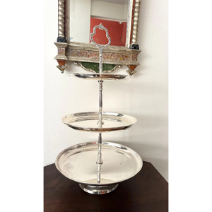 <b>Cake</b> Stand <b>Decorative</b> Party Dry Items <b>Decoration</b> Best Selling <b>Cake</b> Stand Aluminum Metal Base Silver Color Home Wedding <b>Supplies</b> - Product Image 3