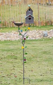 Soporte Metálico para Baño de Pájaros, Comedero Decorativo para Pájaros de Jardín, Bebedero para Pájaros - Product Image 3