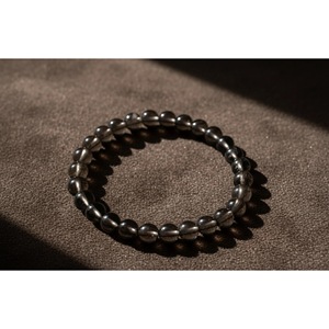Handcrafted Smoky Quartz Beaded Healing Crystal <b>Bracelet</b>-Natural Grounding Power-Wholesale - Product Image 1