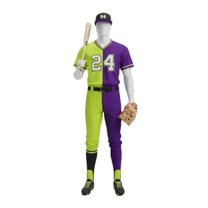 Tenues de baseball personnalisées haute durabilité pour équipes professionnelles et amateurs – Tissu 100 % polyester respirant et séchant rapidement - Product Image 1