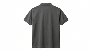 Polo de Manga Corta Gris Oscuro para Hombre Dumela International, Logotipo Bordado, Estilo Casual, Transpirable, Tejido de Poliéster, Corte Regular - Product Image 2