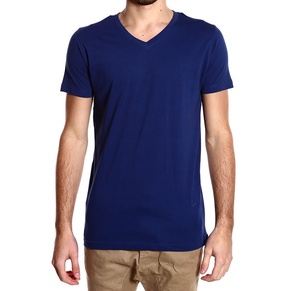 Camiseta Personalizada al por Mayor para Hombre, Cuello en V, Algodón, Básica, Suave, Transpirable, Color Sólido, Informal, Estilo Urbano, Verano, Alta Calidad - Product Image 5