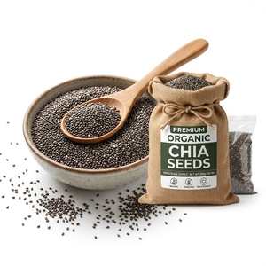 Poudre de graines de chia biologique de qualité alimentaire, extrait végétal 99%, emballage en vrac en bouteille, bienfaits pour la santé - Fournisseur OEM, livraison rapide, faible MOQ - Product Image 4