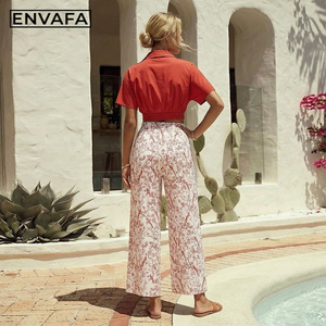 Fabricante de Vestidos Personalizados, Blusa Nueva de Dos Piezas con Estampado Primaveral para Mujer, Manga Dolman, Estilo Urbano Informal - Product Image 2