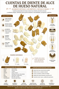 Cuentas de Dientes de Alce Naturales con un Orificio, Acabado Antiguo, Suministros para la Fabricación de Joyería Artesanal, Calidad de Exportación al por Mayor - Product Image 6