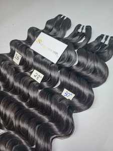 ช่อผมมนุษย์แบบหยักศกธรรมชาติสีดำวิกผมต่อผมมนุษย์ - Product Image 4