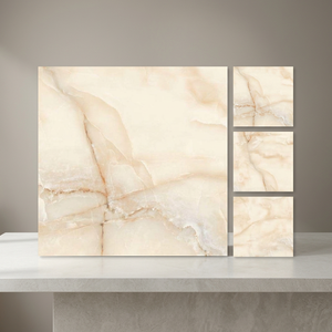Carreaux de porcelaine polis effet marbre gris 600x600mm 600x1200mm Garantie 4 ans 12mm d'épaisseur Antibactérien Grand format Intérieur - Product Image 6