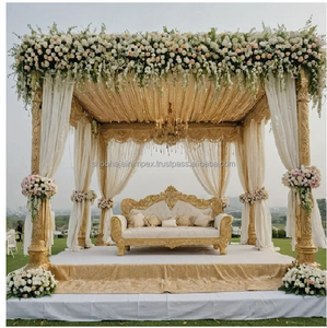 Floral Elegance Durable <b>Wedding</b> Mandap Decor with Fiber Reinforced Plastic - Product Image 2